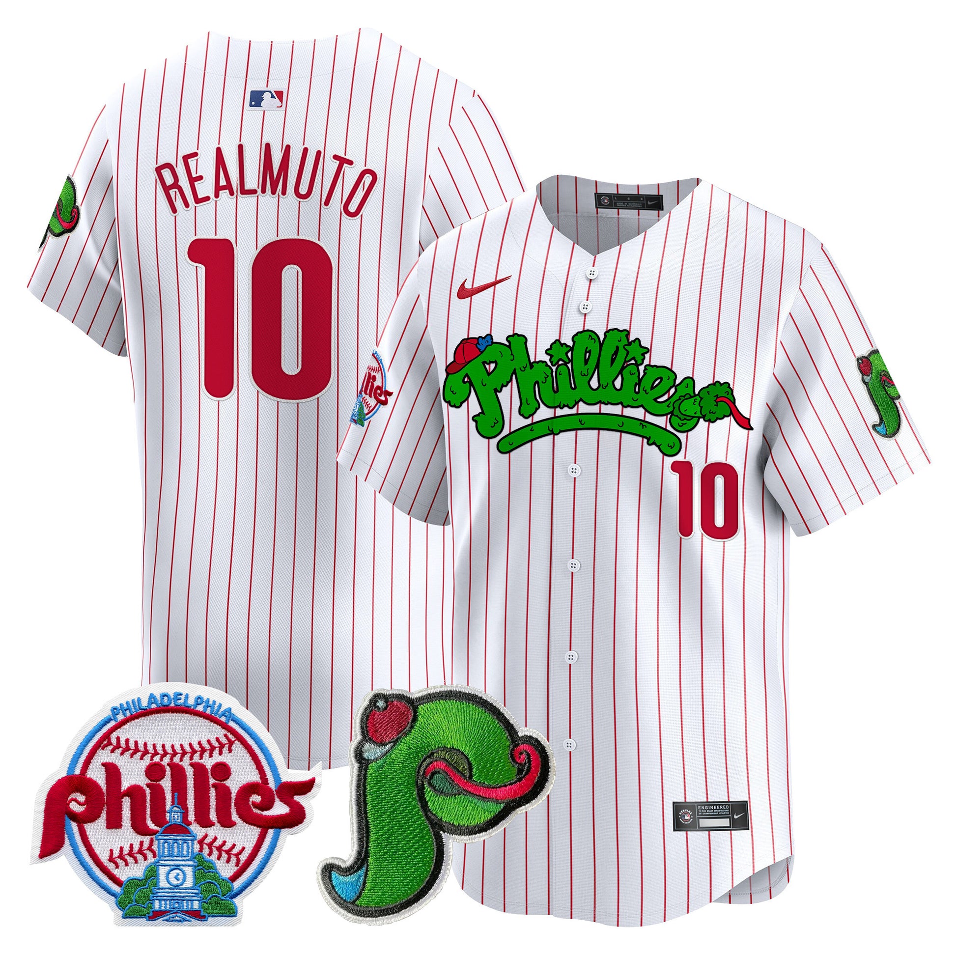Men's Phillies Phanatic Patch Vapor Premier Limited Jersey V4 - All Stitched