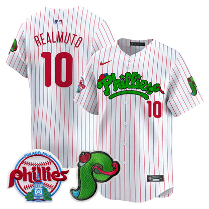 Men's Phillies Phanatic Patch Vapor Premier Limited Jersey V4 - All Stitched