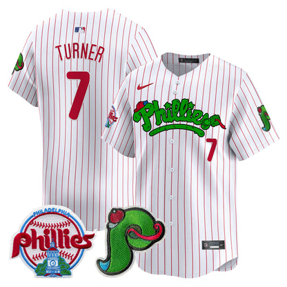 Men's Phillies Phanatic Patch Vapor Premier Limited Jersey V4 - All Stitched