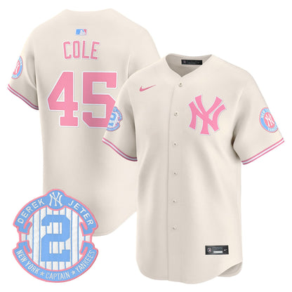 Unisex New York Yankees Bubblegum Pink Vapor Premier Limited Jersey - All Stitched
