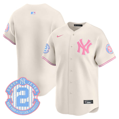 Unisex New York Yankees Bubblegum Pink Vapor Premier Limited Jersey - All Stitched