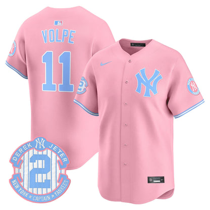 Unisex New York Yankees Bubblegum Pink Vapor Premier Limited Jersey - All Stitched