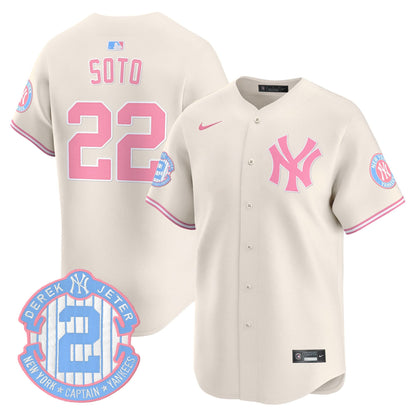 Unisex New York Yankees Bubblegum Pink Vapor Premier Limited Jersey - All Stitched