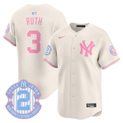 Unisex New York Yankees Bubblegum Pink Vapor Premier Limited Jersey - All Stitched