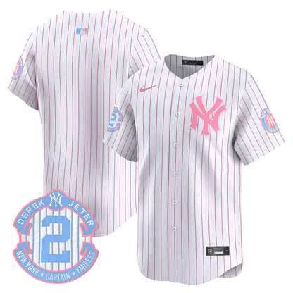 Unisex New York Yankees Bubblegum Pink Vapor Premier Limited Jersey - All Stitched