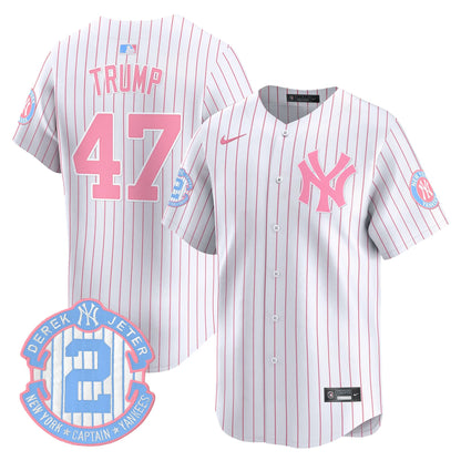 Unisex New York Yankees Bubblegum Pink Vapor Premier Limited Jersey - All Stitched
