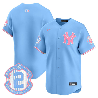 Unisex New York Yankees Bubblegum Pink Vapor Premier Limited Jersey - All Stitched