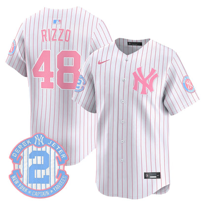 Unisex New York Yankees Bubblegum Pink Vapor Premier Limited Jersey - All Stitched