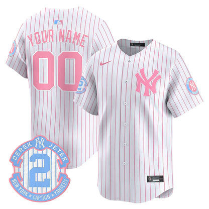 New York Yankees Bubblegum Pink Vapor Premier Limited Custom Jersey - All Stitched