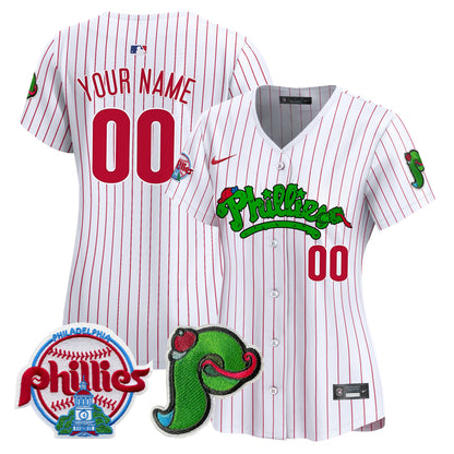 Phillies Phanatic Patch Vapor Premier Limited Custom Jersey V4 - All Stitched