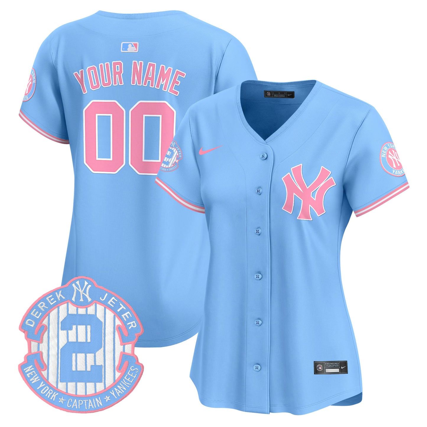 New York Yankees Bubblegum Pink Vapor Premier Limited Custom Jersey - All Stitched