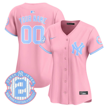 New York Yankees Bubblegum Pink Vapor Premier Limited Custom Jersey - All Stitched