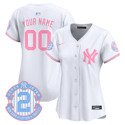 New York Yankees Bubblegum Pink Vapor Premier Limited Custom Jersey - All Stitched