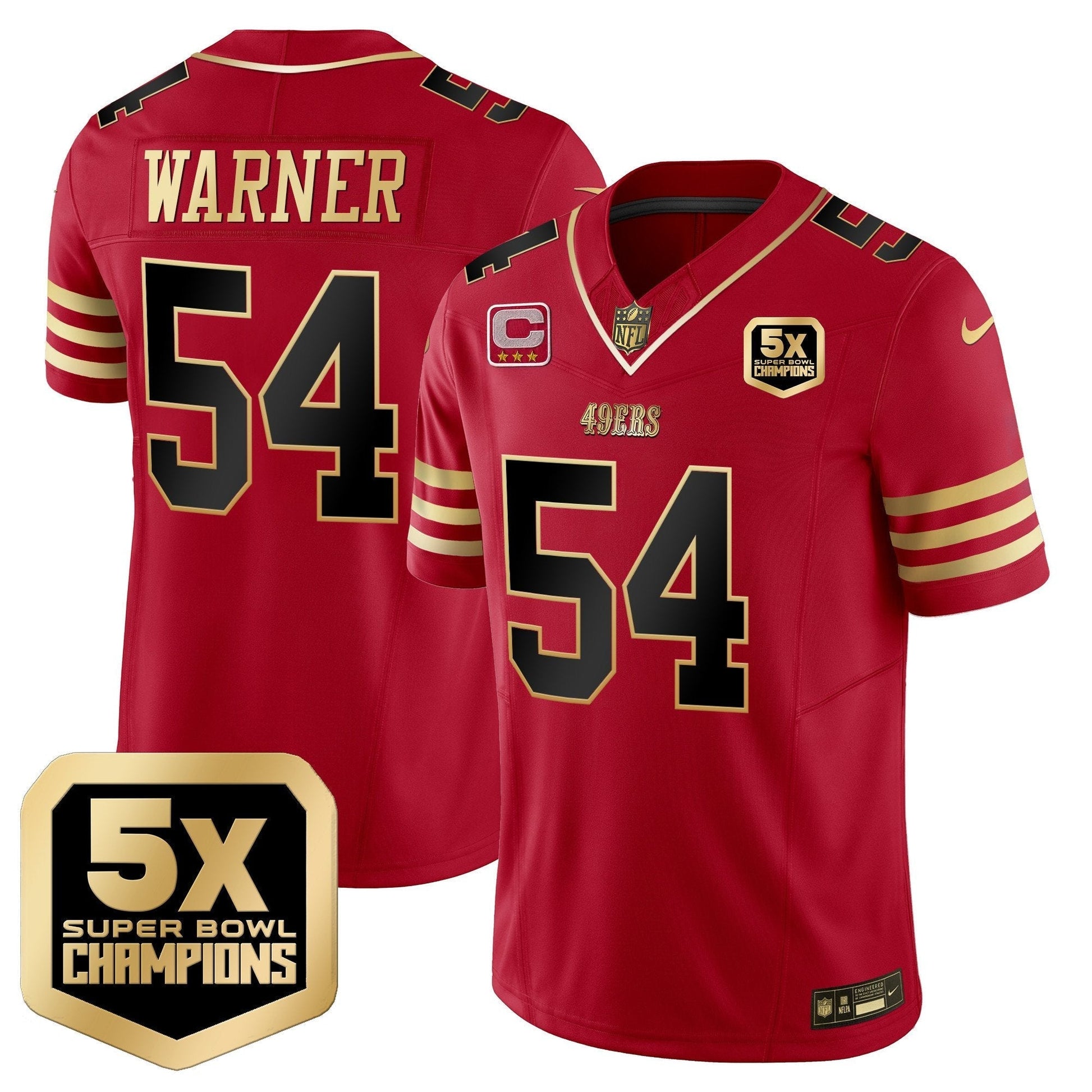 49ers 5x Super Bowl Champions Vapor Limited Jersey - All Stitched