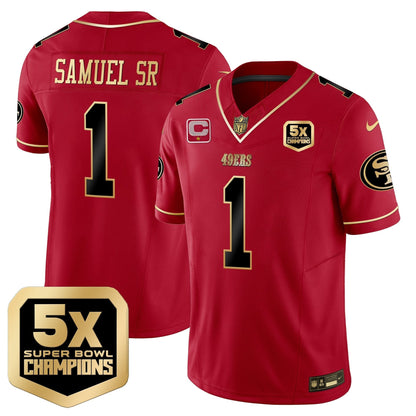 49ers 5x Super Bowl Champions Vapor Limited Jersey - All Stitched