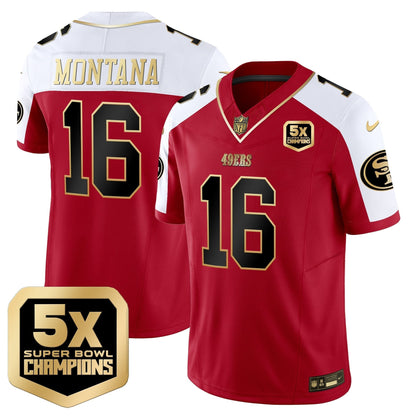 49ers 5x Super Bowl Champions Vapor Limited Jersey - All Stitched