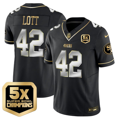 49ers 5x Super Bowl Champions Vapor Limited Jersey - All Stitched