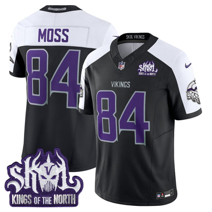 Men's Minnesota Vikings 2025 Winter Warrior Skol Patch Vapor Limited Jersey - All Stitched