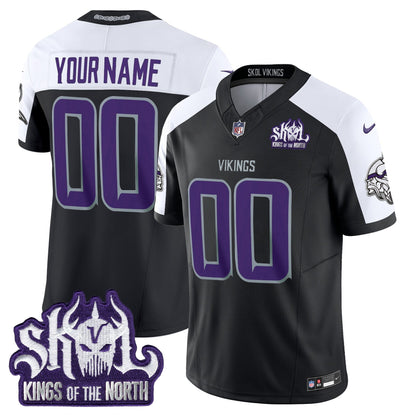 Minnesota Vikings 2025 Winter Warrior Skol Patch Vapor Limited Custom Jersey - All Stitched