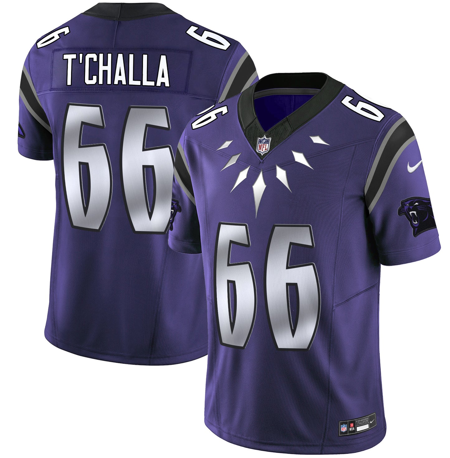 Men's Carolina Panthers Wakanda Vapor Limited Jersey - All Stitched