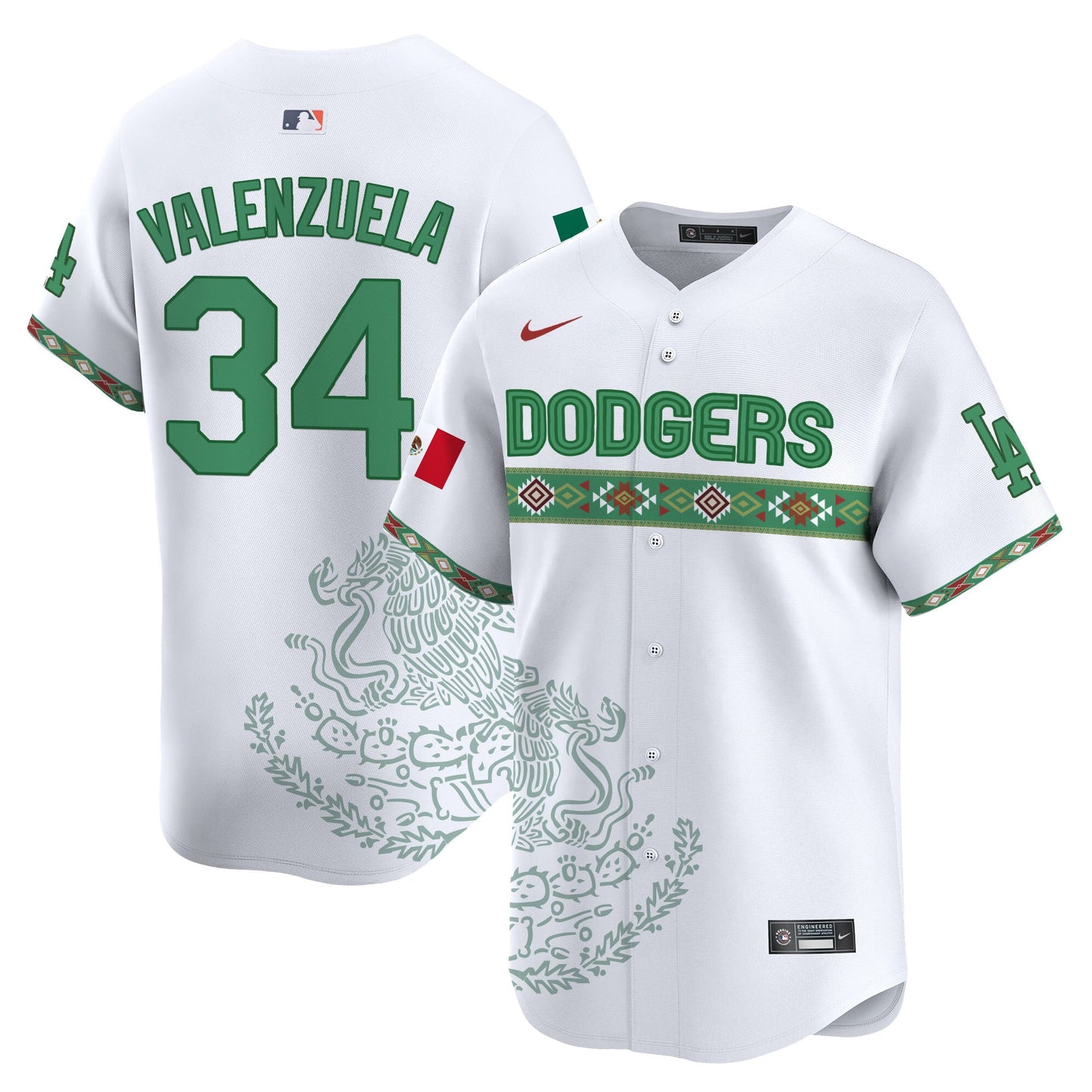 Los Angeles Dodgers Mexico Vapor Premier Limited Jersey V3 - Printed