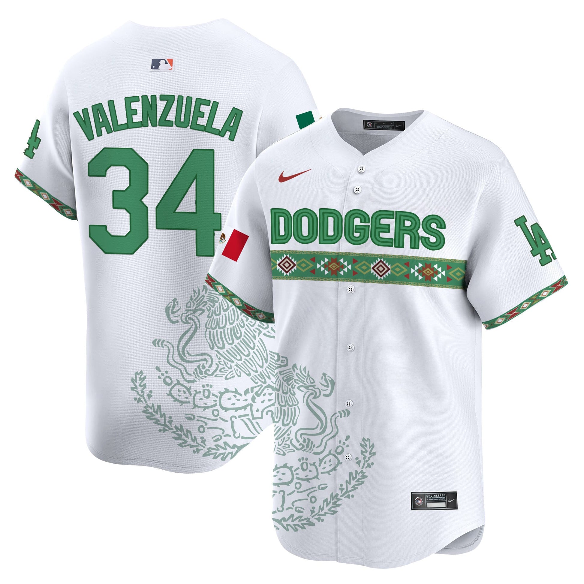 Los Angeles Dodgers Mexico Vapor Premier Limited Jersey V3 - Printed