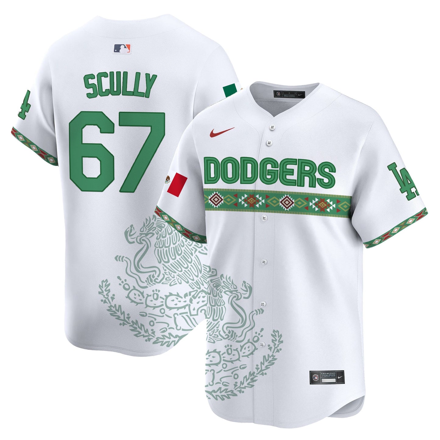 Los Angeles Dodgers Mexico Vapor Premier Limited Jersey V3 - Printed