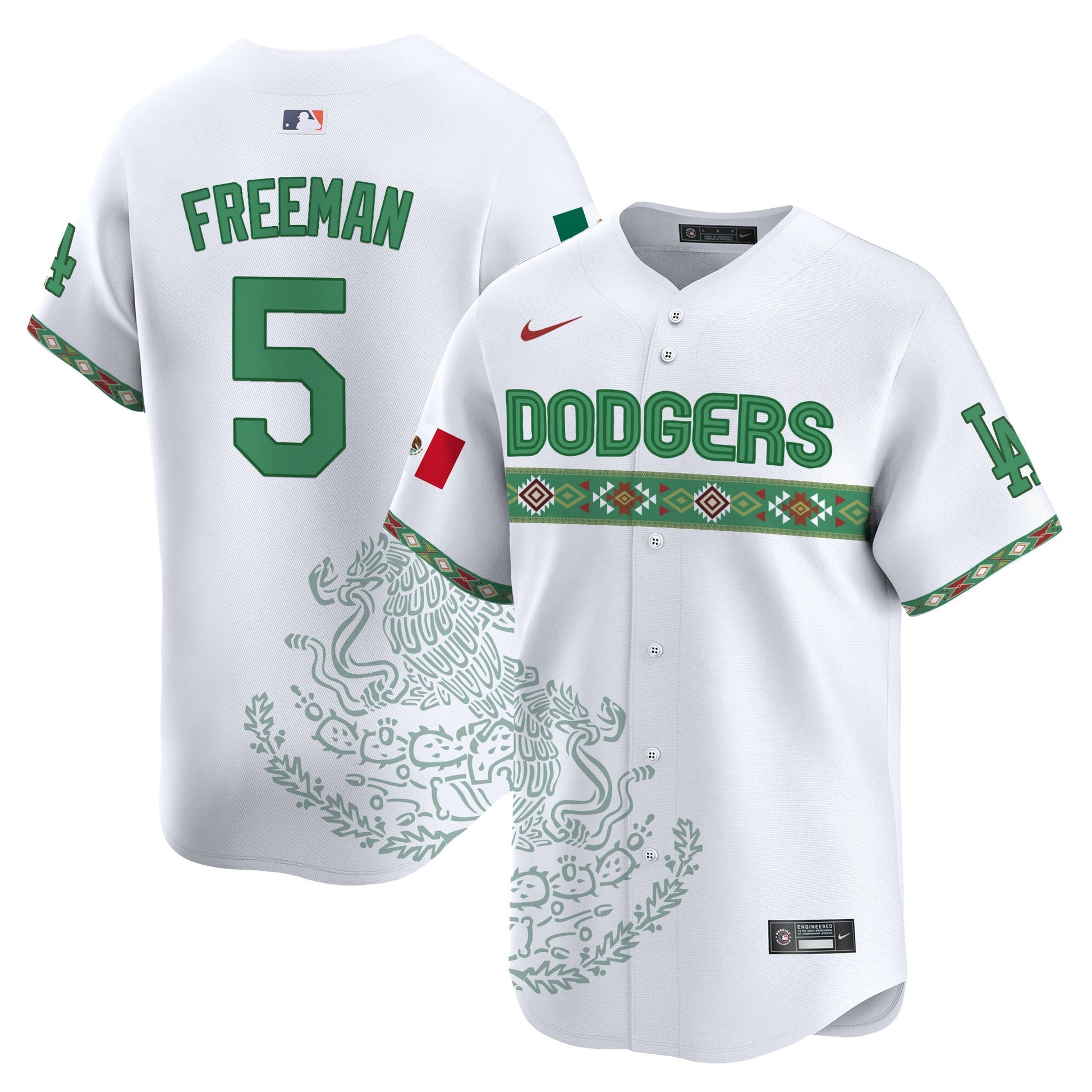 Los Angeles Dodgers Mexico Vapor Premier Limited Jersey V3 - Printed