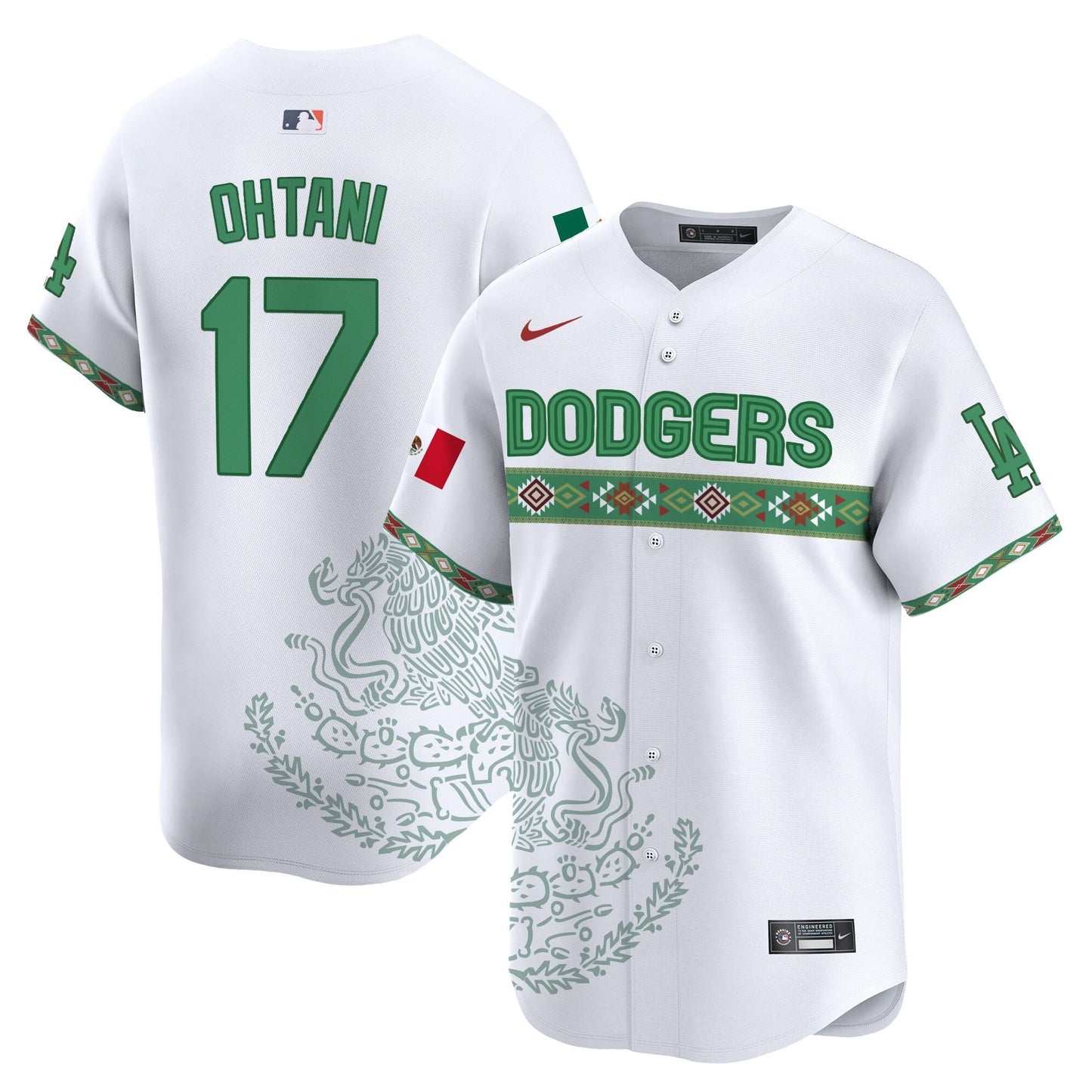 Los Angeles Dodgers Mexico Vapor Premier Limited Jersey V3 - Printed
