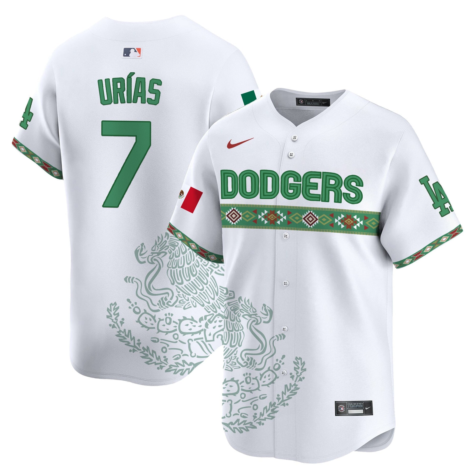 Los Angeles Dodgers Mexico Vapor Premier Limited Jersey V3 - Printed