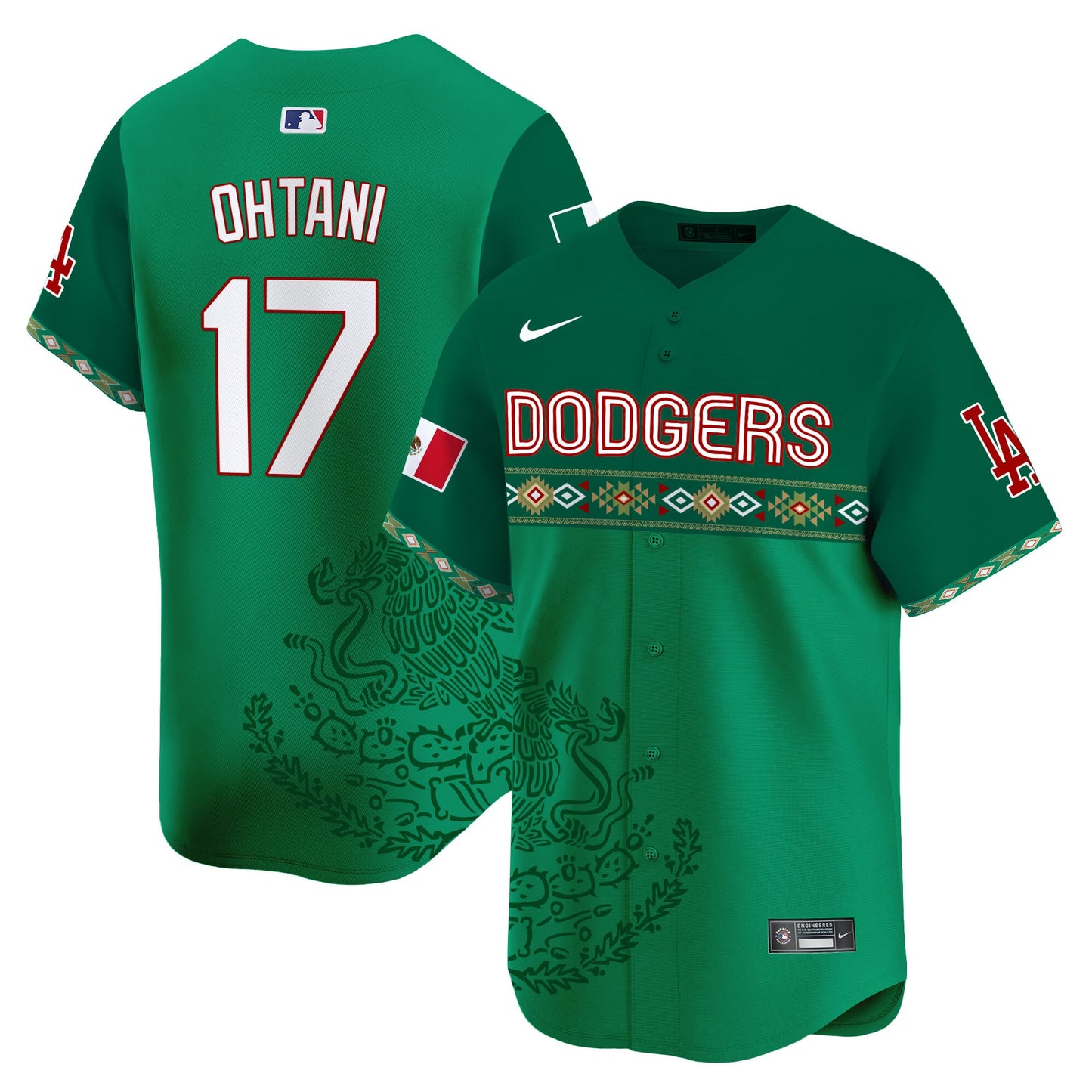 Los Angeles Dodgers Mexico Vapor Premier Limited Jersey V3 - Printed