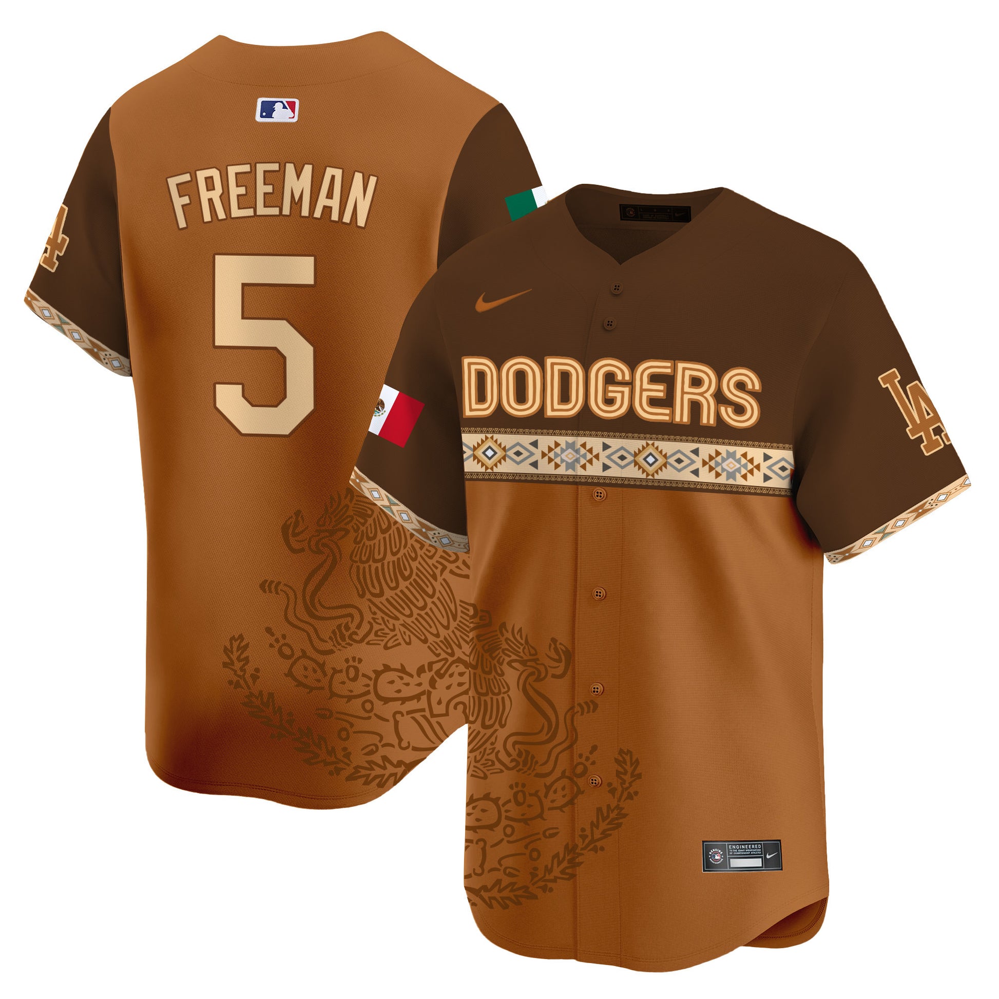 Los Angeles Dodgers Mexico Vapor Premier Limited Jersey V3 - Printed