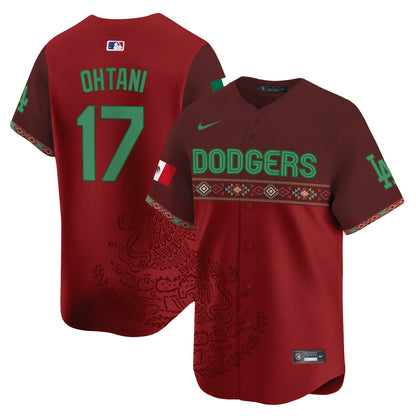 Los Angeles Dodgers Mexico Vapor Premier Limited Jersey V3 - Printed