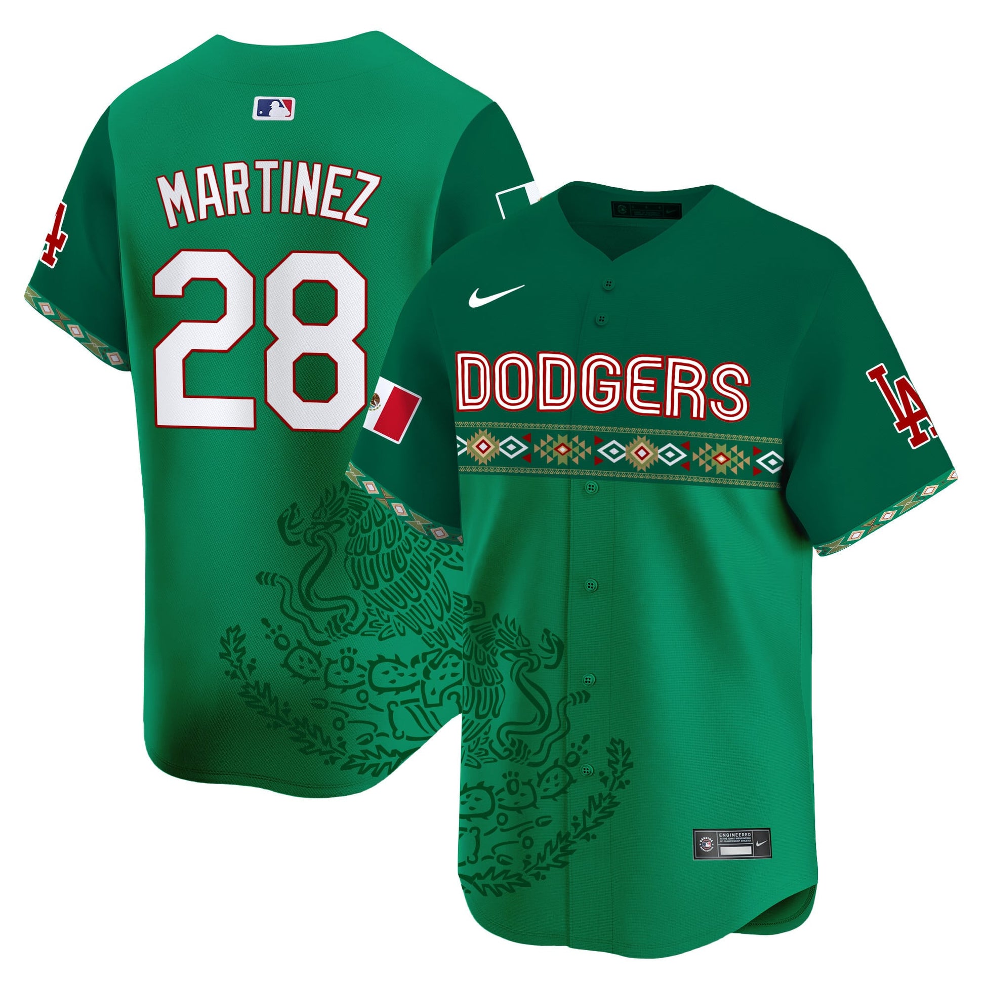 Los Angeles Dodgers Mexico Vapor Premier Limited Jersey V3 - Printed