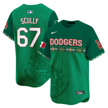 Los Angeles Dodgers Mexico Vapor Premier Limited Jersey V3 - Printed