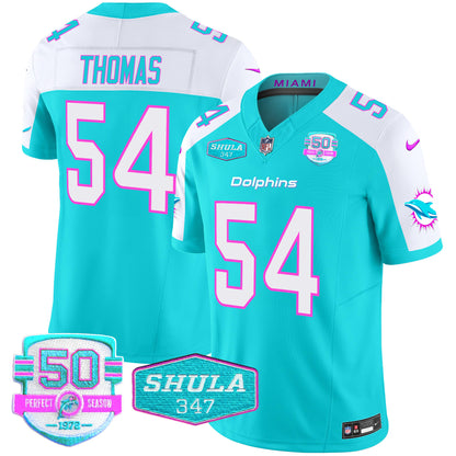 Men's Dolphins "Miami Vice" Vapor Limited Jersey V2 - All Stitched