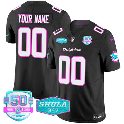 Dolphins "Miami Vice" Vapor Limited Custom Jersey V2 - All Stitched