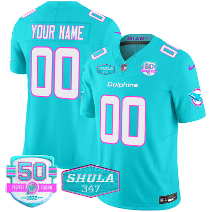 Dolphins "Miami Vice" Vapor Limited Custom Jersey V2 - All Stitched