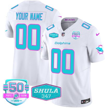 Dolphins "Miami Vice" Vapor Limited Custom Jersey V2 - All Stitched