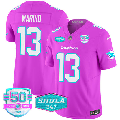 Men's Dolphins "Miami Vice" Vapor Limited Jersey V2 - All Stitched
