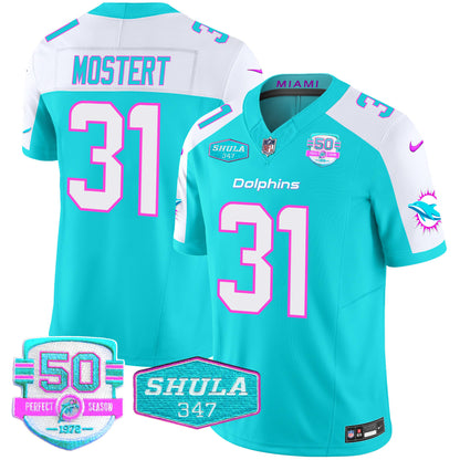 Men's Dolphins "Miami Vice" Vapor Limited Jersey V2 - All Stitched