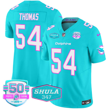 Men's Dolphins "Miami Vice" Vapor Limited Jersey V2 - All Stitched