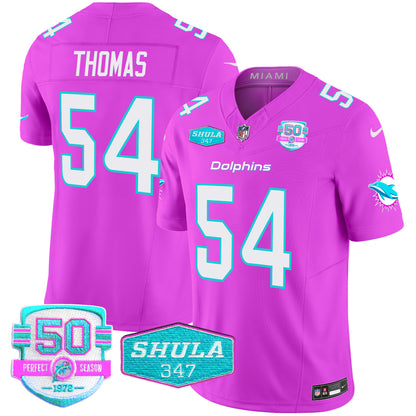 Men's Dolphins "Miami Vice" Vapor Limited Jersey V2 - All Stitched