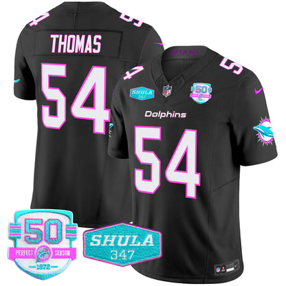 Men's Dolphins "Miami Vice" Vapor Limited Jersey V2 - All Stitched