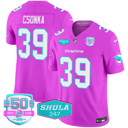 Men's Dolphins "Miami Vice" Vapor Limited Jersey V2 - All Stitched