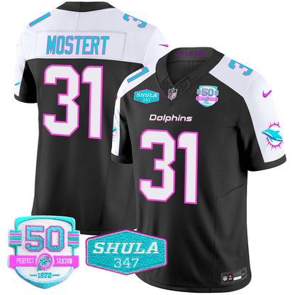 Men's Dolphins "Miami Vice" Vapor Limited Jersey V2 - All Stitched