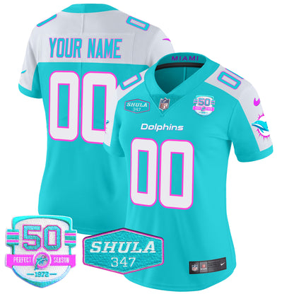 Dolphins "Miami Vice" Vapor Limited Custom Jersey V2 - All Stitched