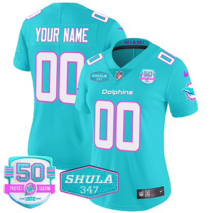 Dolphins "Miami Vice" Vapor Limited Custom Jersey V2 - All Stitched