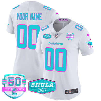 Dolphins "Miami Vice" Vapor Limited Custom Jersey V2 - All Stitched