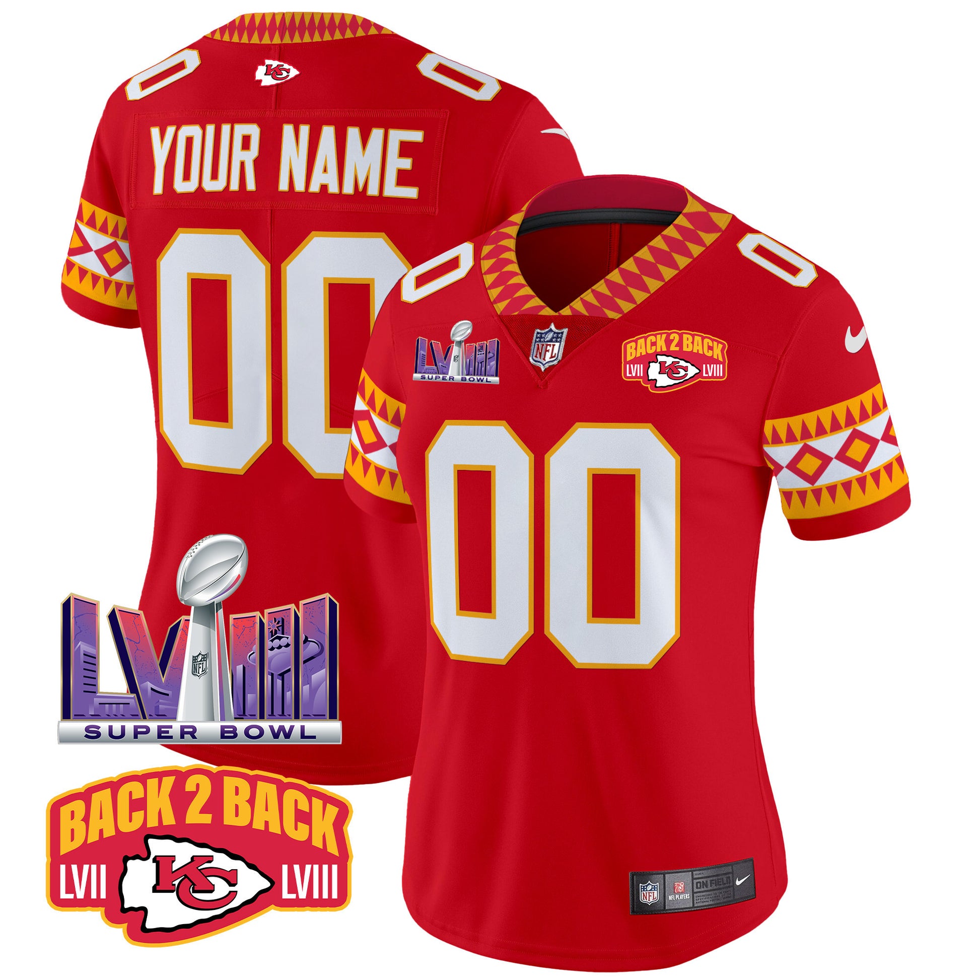 Chiefs Special Vapor Limited Custom Jersey - All Stitched